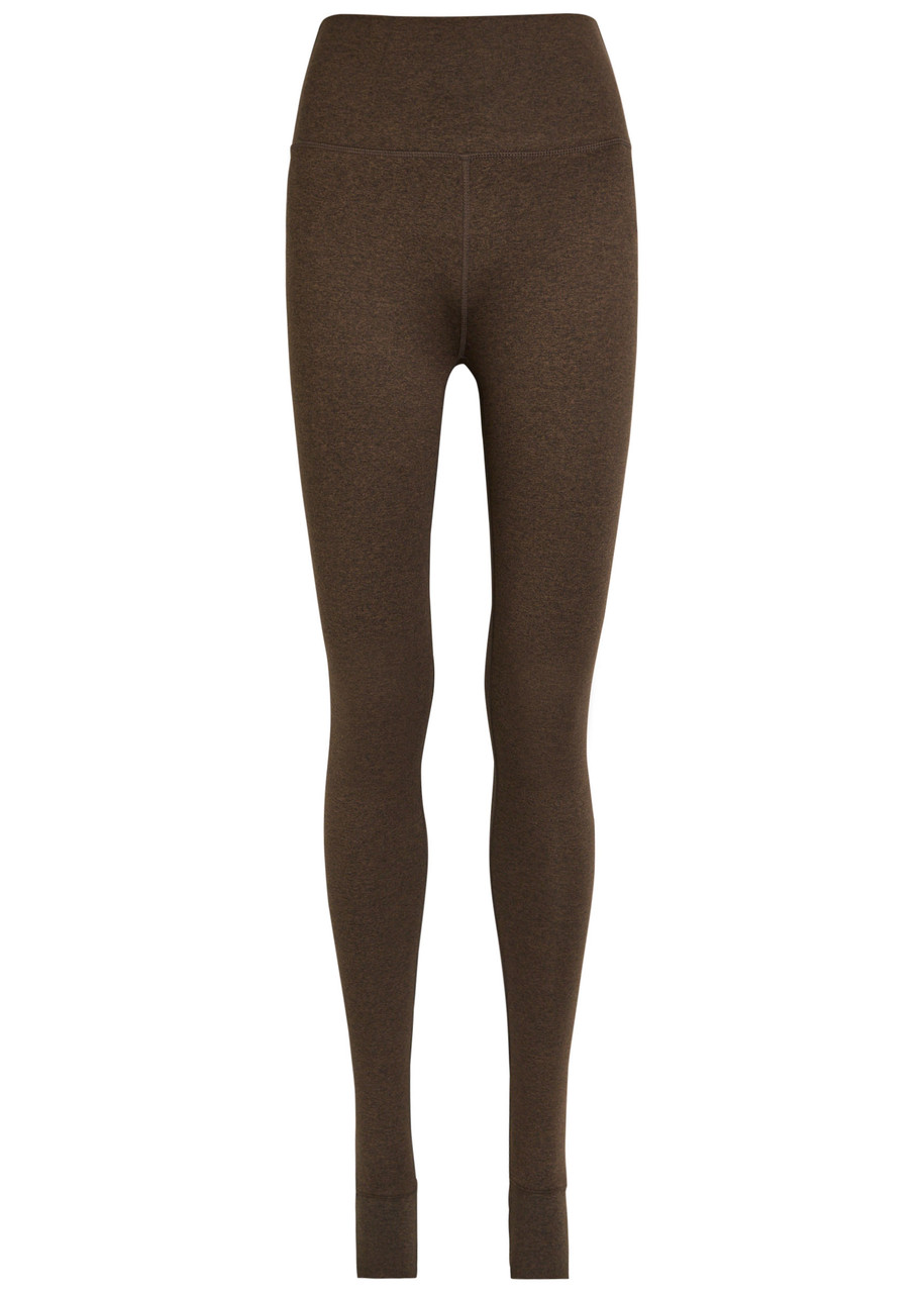 Varley Always Warm Stretch-jersey Leggings - Dark Brown - S (UK8-10 / S)
