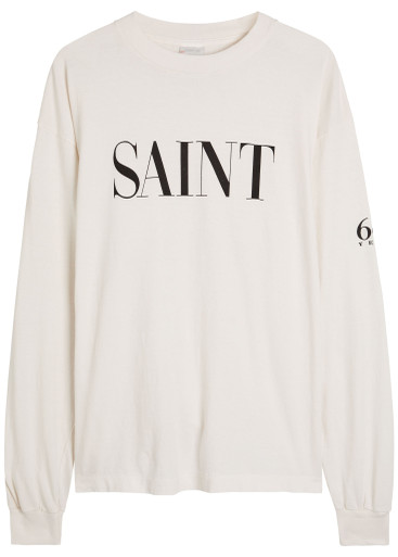 SAINT MXXXXXX 666 printed cotton top | Harvey Nichols