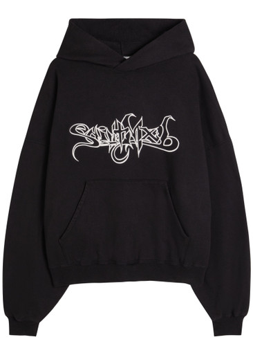 SAINT MXXXXXX Embroidered hooded cotton sweatshirt | Harvey Nichols