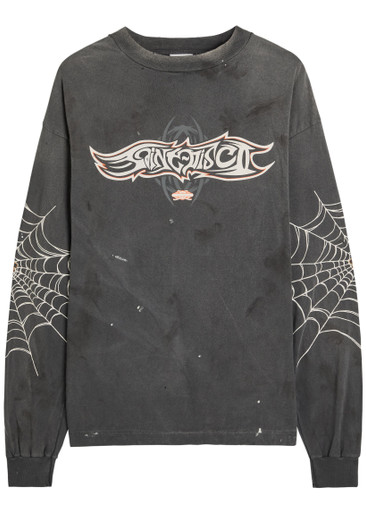 SAINT MXXXXXX Insanity printed cotton top | Harvey Nichols