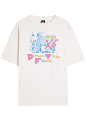 SAINT MXXXXXX MTV printed cotton T-shirt | Harvey Nichols