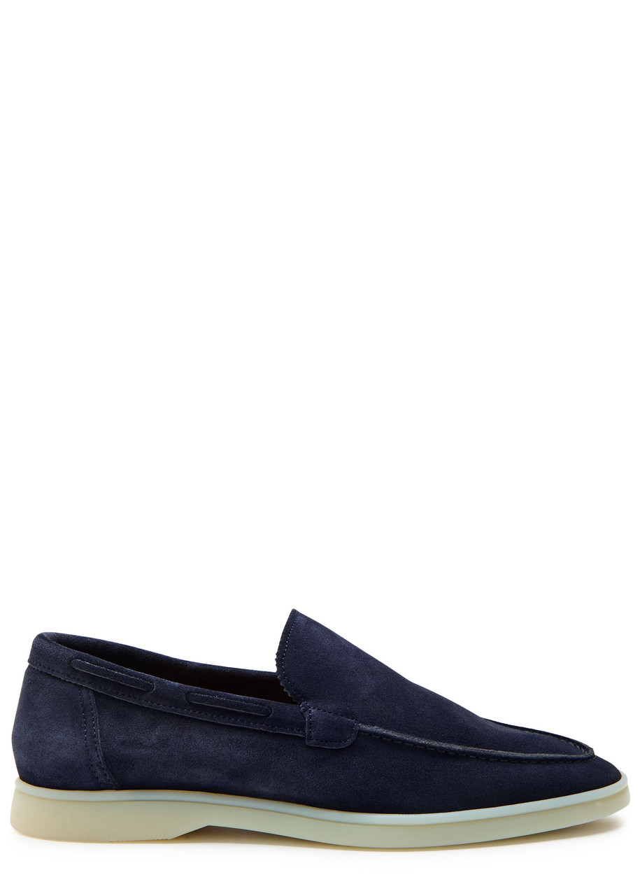 Aurélien Yacht Suede Loafers - Navy - 45 (IT45 / UK11)