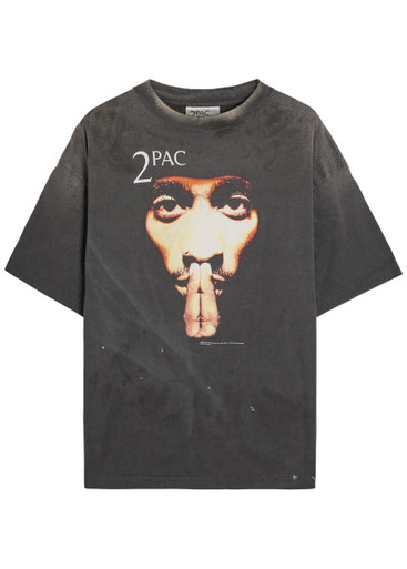 READY MADE 2PAC グラフィックTシャツ SAINT MXXXXXX 2Pac printed cotton T-shirt | Harvey Nichols