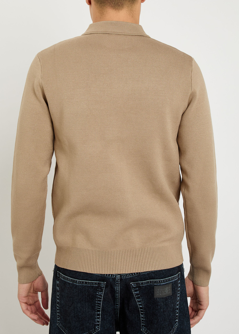  Raith Arlo Knit Overshirt - Beige - M 