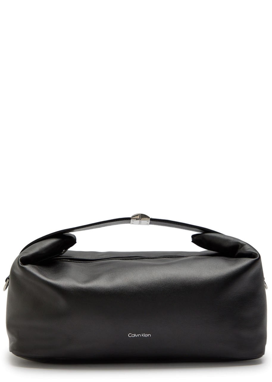 Calvin Klein Andy Leather top Handle bag – Black – One Size
