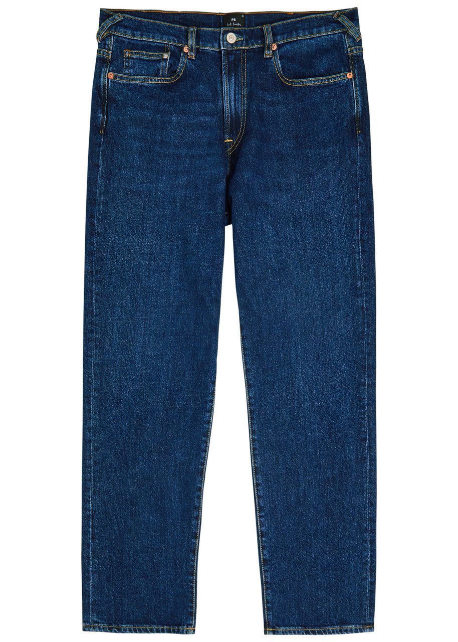 PS Paul Smith Relaxed Tapered-leg Denim Jeans - Mid Blu - 34 (W34 / L)