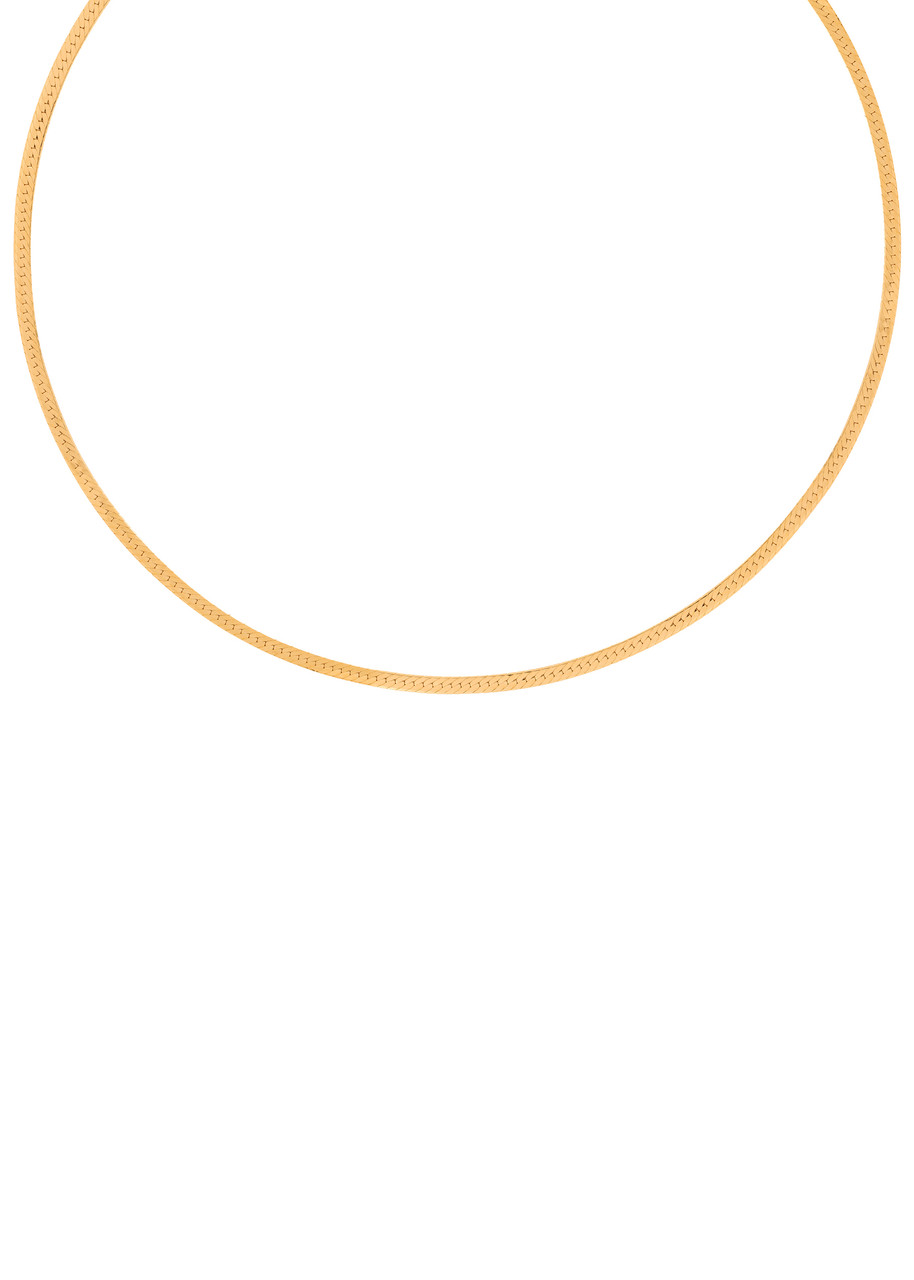 Astrid & Miyu Snake Chain 18k Gold-plated Necklace - One Size