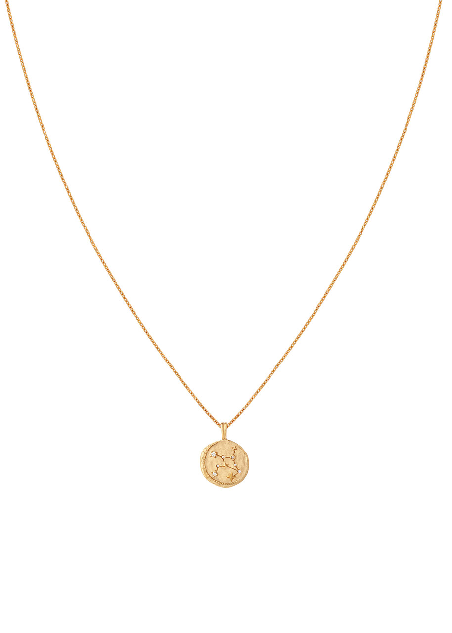Astrid & Miyu Virgo Crystal 18k Gold-plated Pendant Necklace - One Size