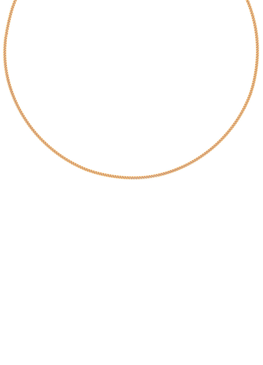 Astrid & Miyu Curb Chain 18k Gold-plated Necklace - One Size