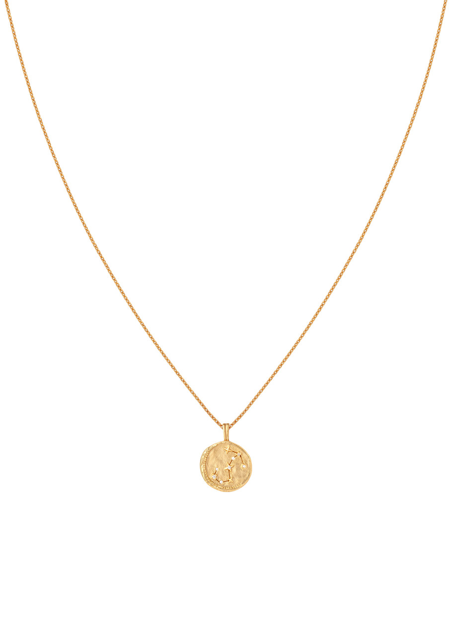 Astrid & Miyu Scorpio Crystal 18k Gold-plated Pendant Necklace - One Size