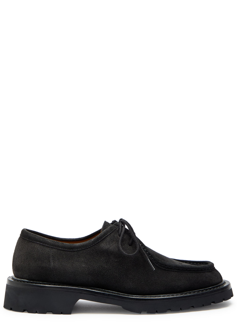 Legres Suede Derby Shoes - Black - 40 (IT40/ UK7)