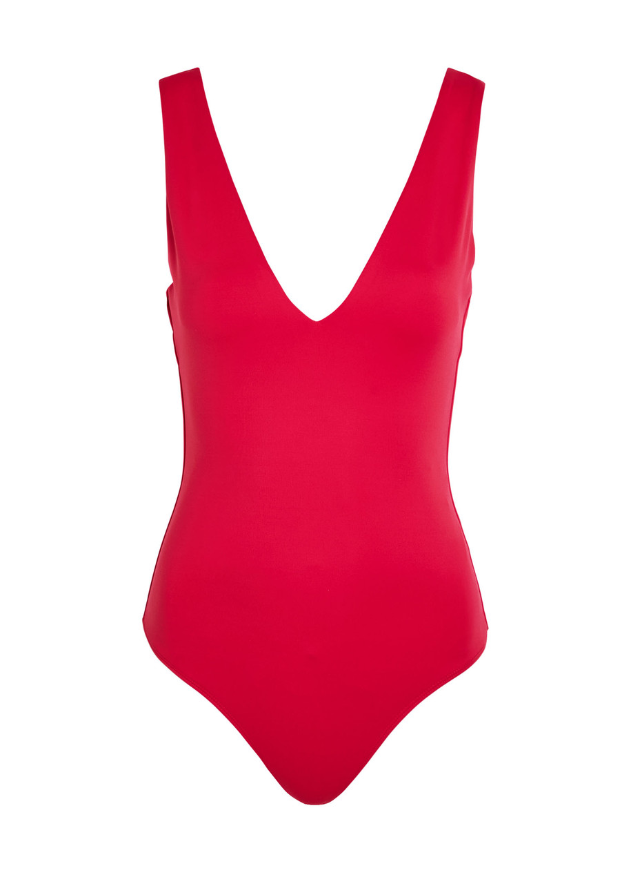 Good American Scuba Stretch-jersey Bodysuit - Red - M (UK12 / M)