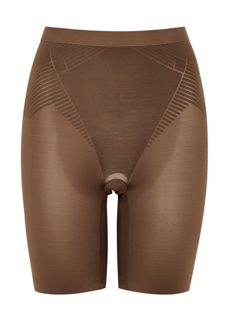 Spanx Thinstincts 2.0 Mid-thigh Shorts - Brown - XL (UK16 / XL)