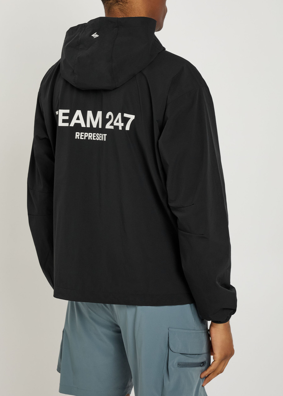  Represent 247 Hooded Shell Jacket - Black - L 