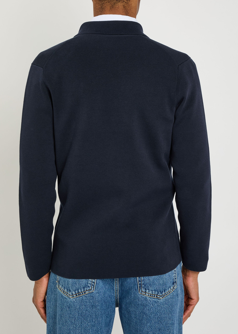  Lardini Cotton Cardigan - Navy - L 