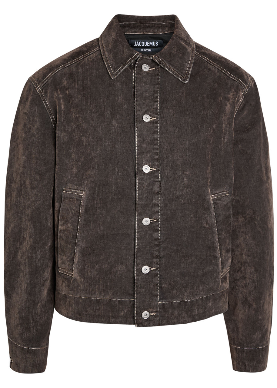 Jacquemus La Veste De-nîmes Mirada Brushed Denim Jacket - Khaki - 50 (IT50 / L)