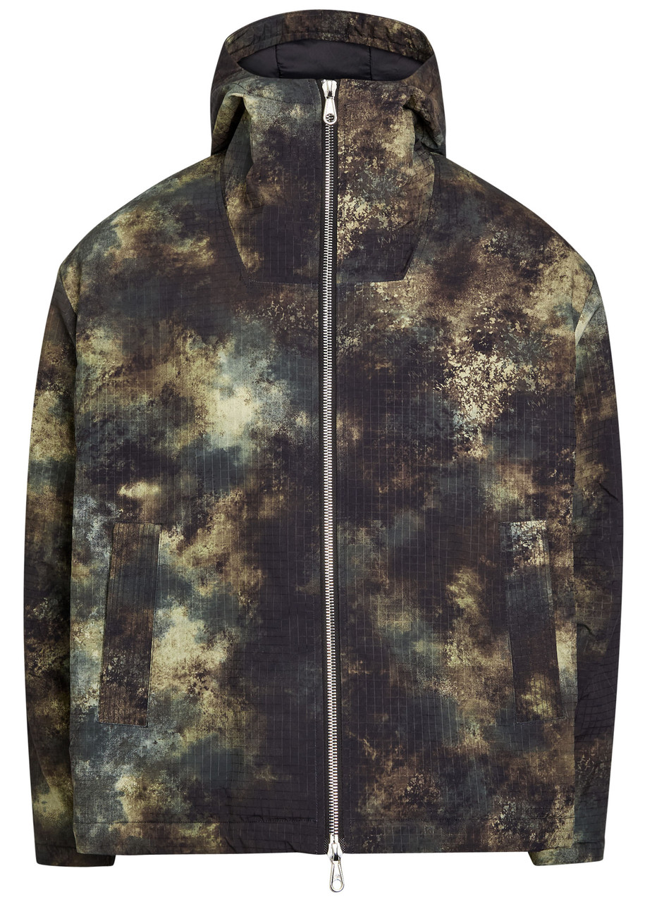 Cole Buxton Padded Printed Shell Jacket - Multicoloured 1