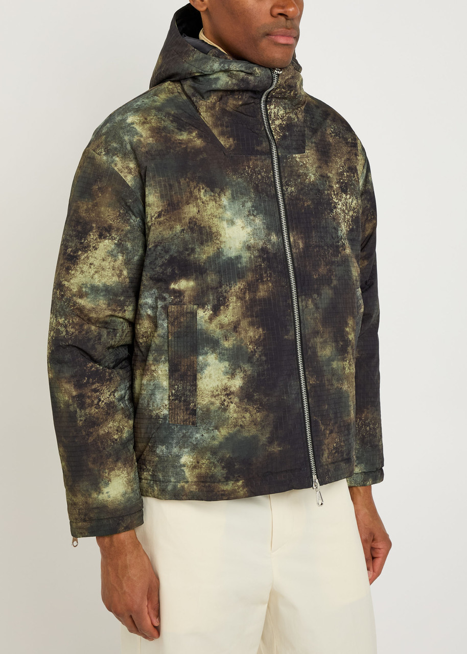  Cole Buxton Padded Printed Shell Jacket - Multicoloured 1 - Xl 