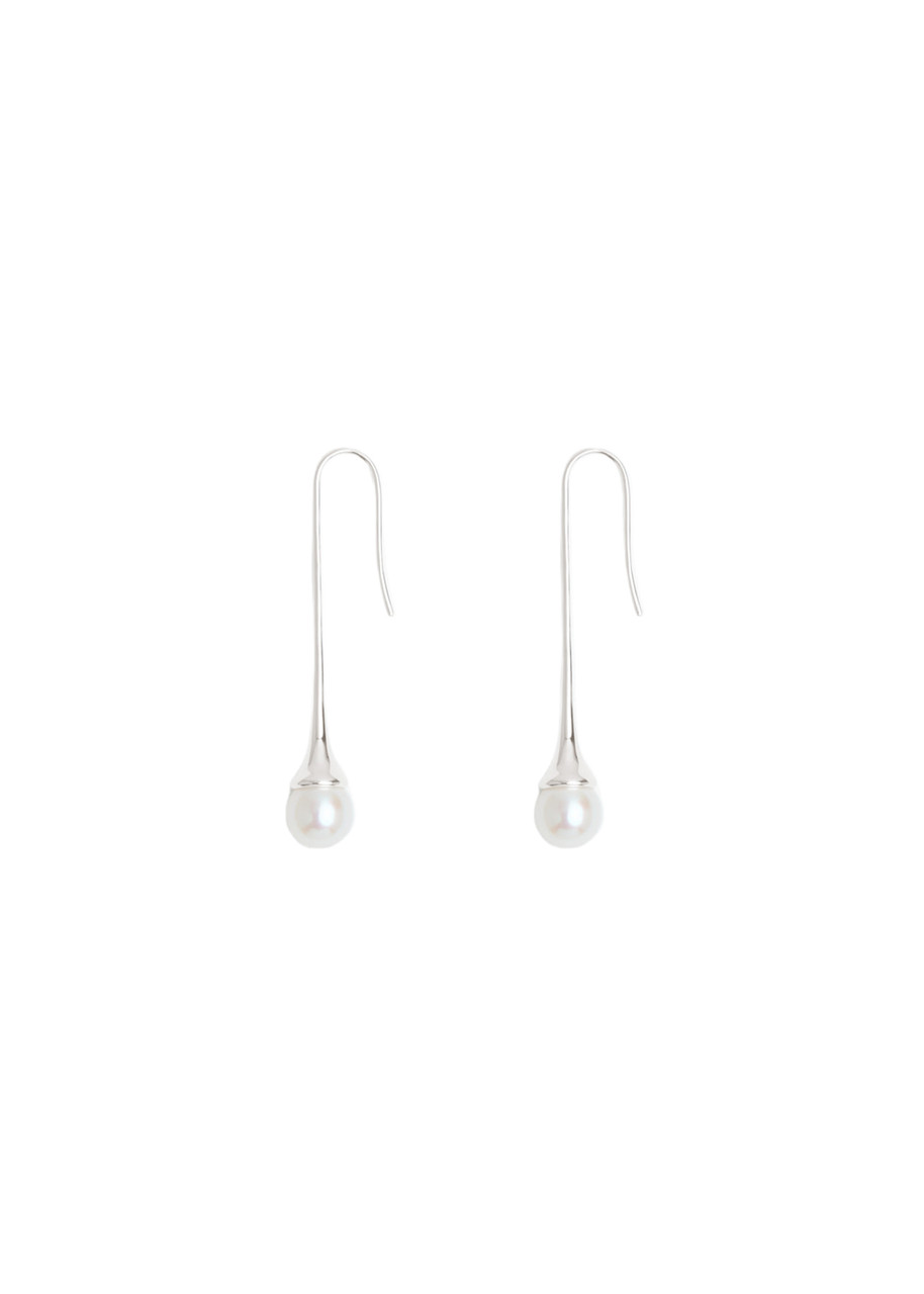 Ragbag Lumora Pearl 925 Sterling Silver Drop Earrings - One Size