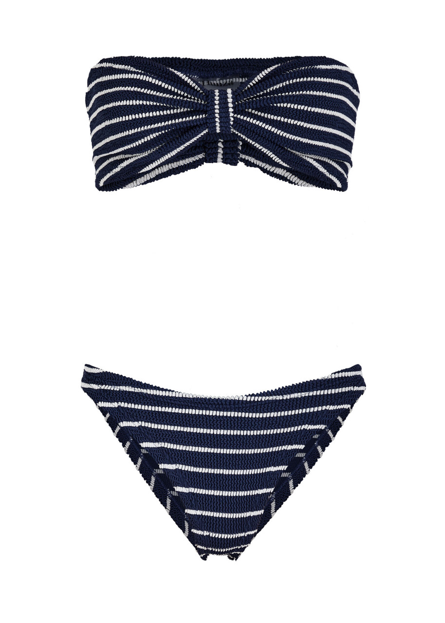 Hunza G Jean Crinkle Bikini - Navy - One Size
