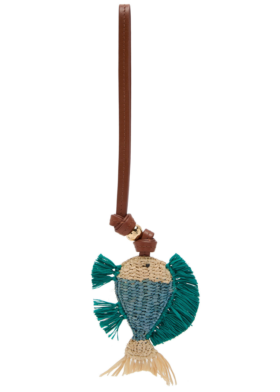 Zimmermann Fish Raffia bag Charm - Multicoloured 1 - One Size