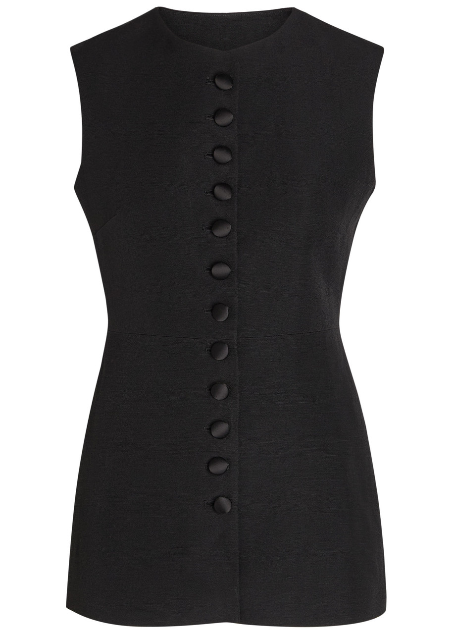 Liberowe Jayla Woven Vest In Black