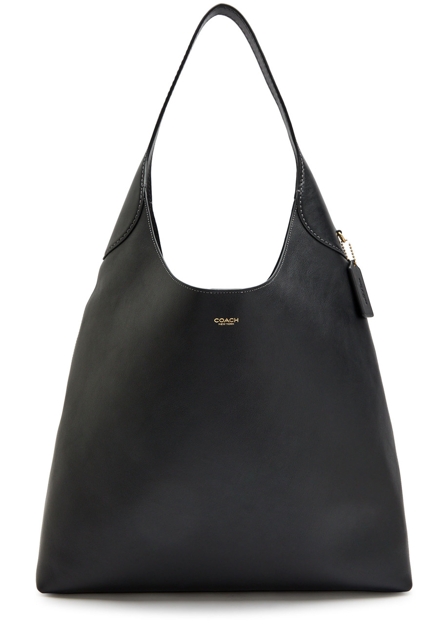 Coach Brooklyn 39 Grained Leather Shoulder Bag In Black