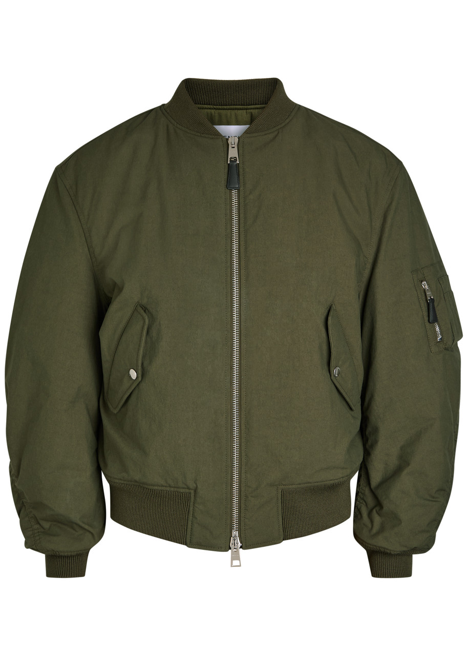 Givenchy Logo-print Cotton-blend Bomber Jacket - Khaki - 48 (IT48 / M)