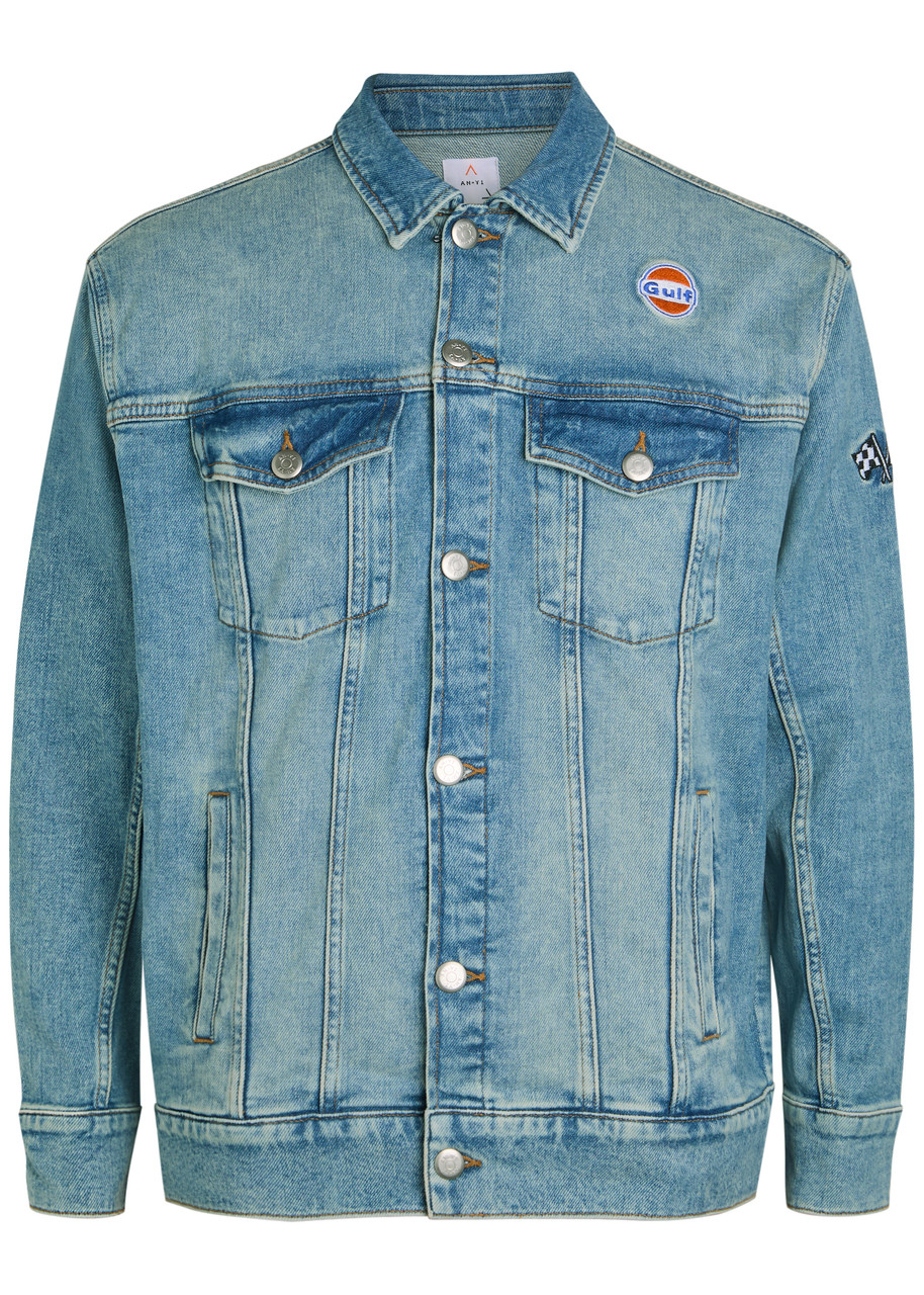 AN-Y1 Star Panelled Stretch-denim Jacket - One Size