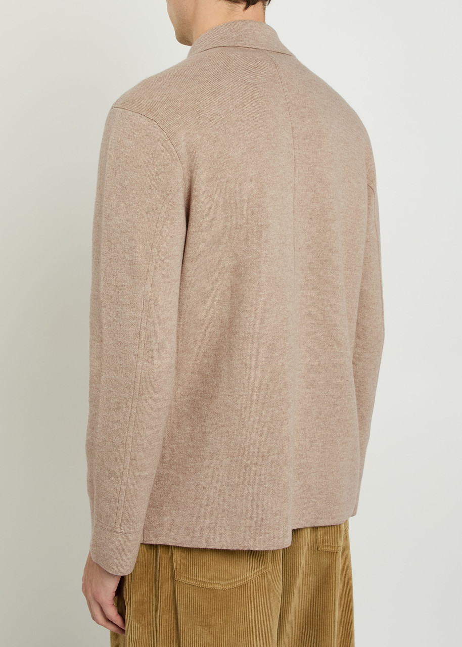  Allude Wool And Cashmere-blend Overshirt - Beige - M 