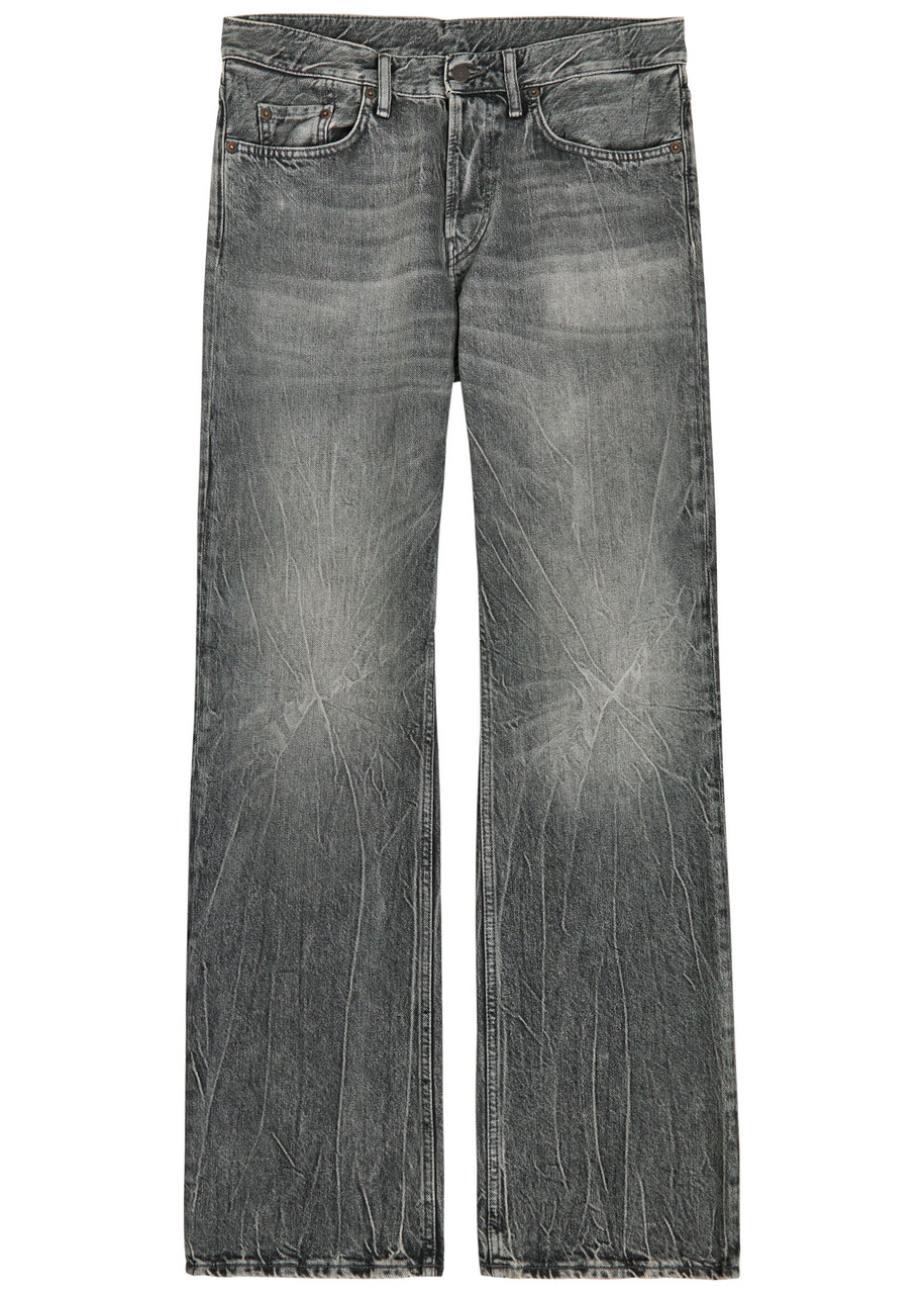 Acne Studios Washed Relaxed Straight-leg Jeans - Black - 32 (W32 / M)