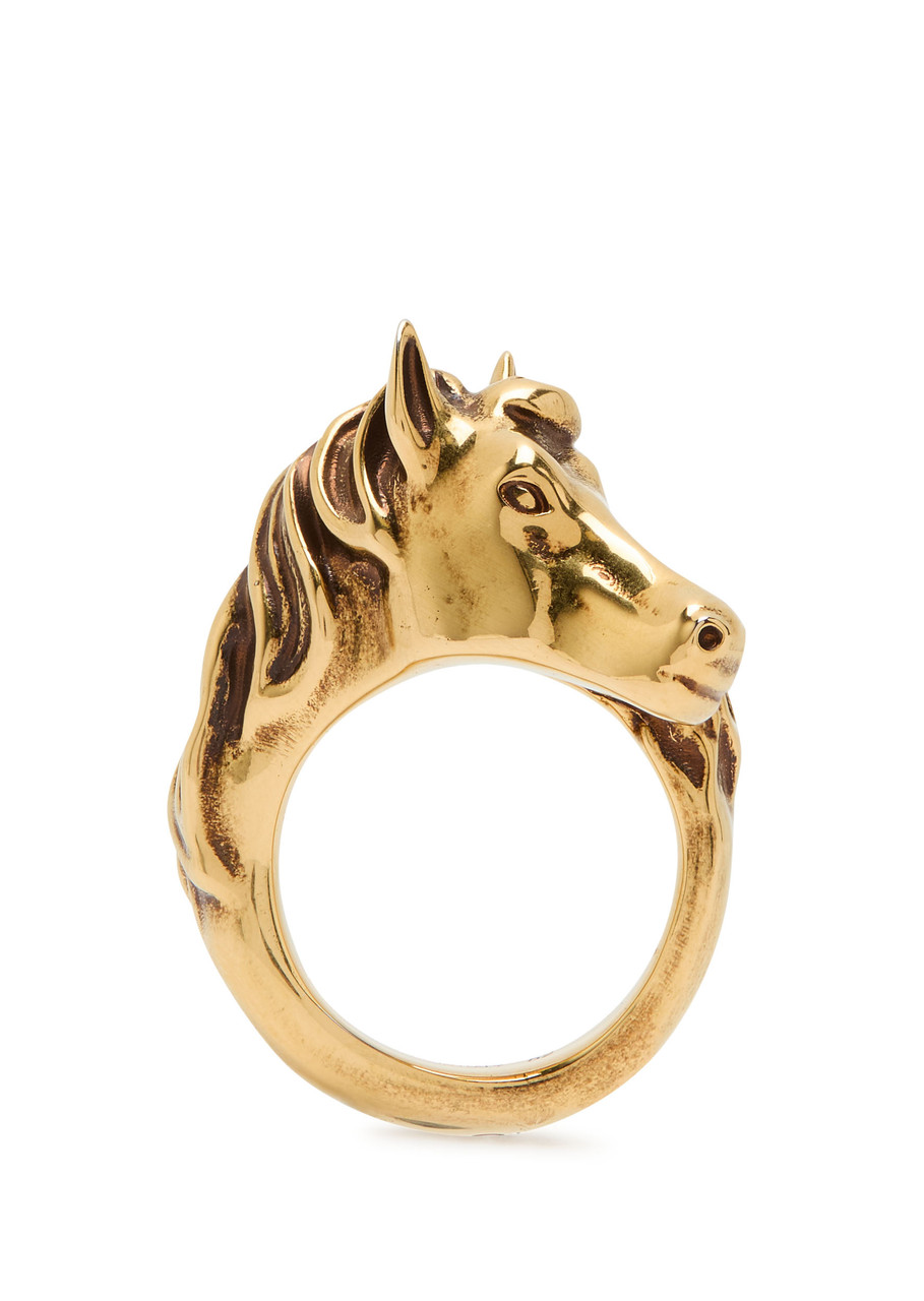 Chloe The Chloé Chain Horse Ring - Gold - 54 (UK O / US 7)