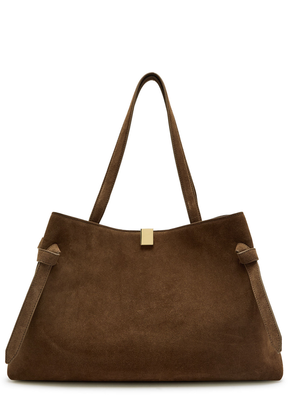 Yuzefi Gyoza Suede Tote bag - Brown - One Size