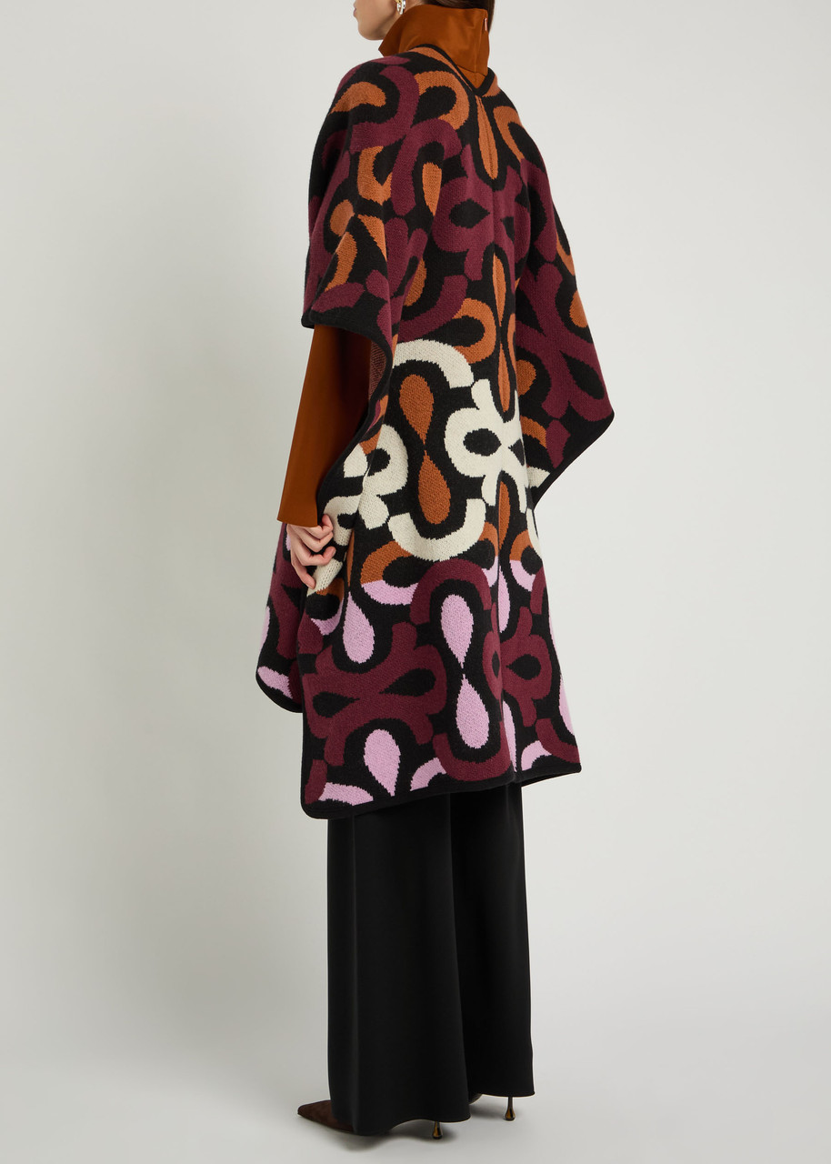  La Double J Maiolika Patterned Wool Robe - Multicoloured - One Size 