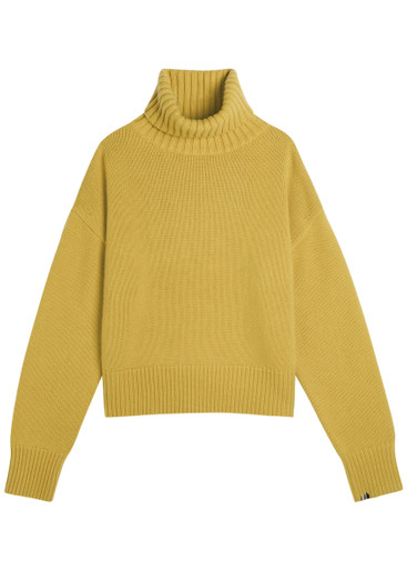 EXTREME CASHMERE N°434 Crop Xtra roll-neck cashmere jumper