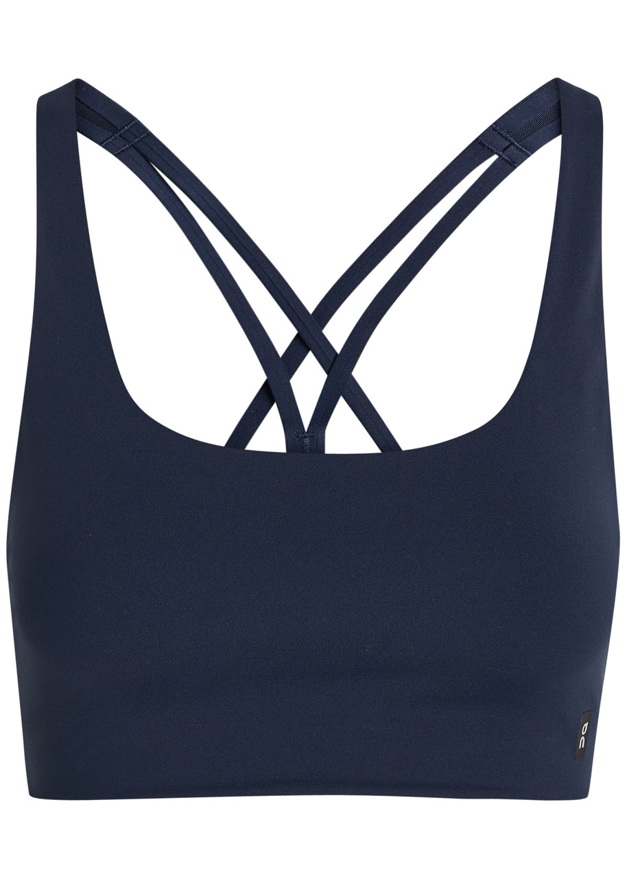 On Studio Stretch-jersey Bra Top In Blue