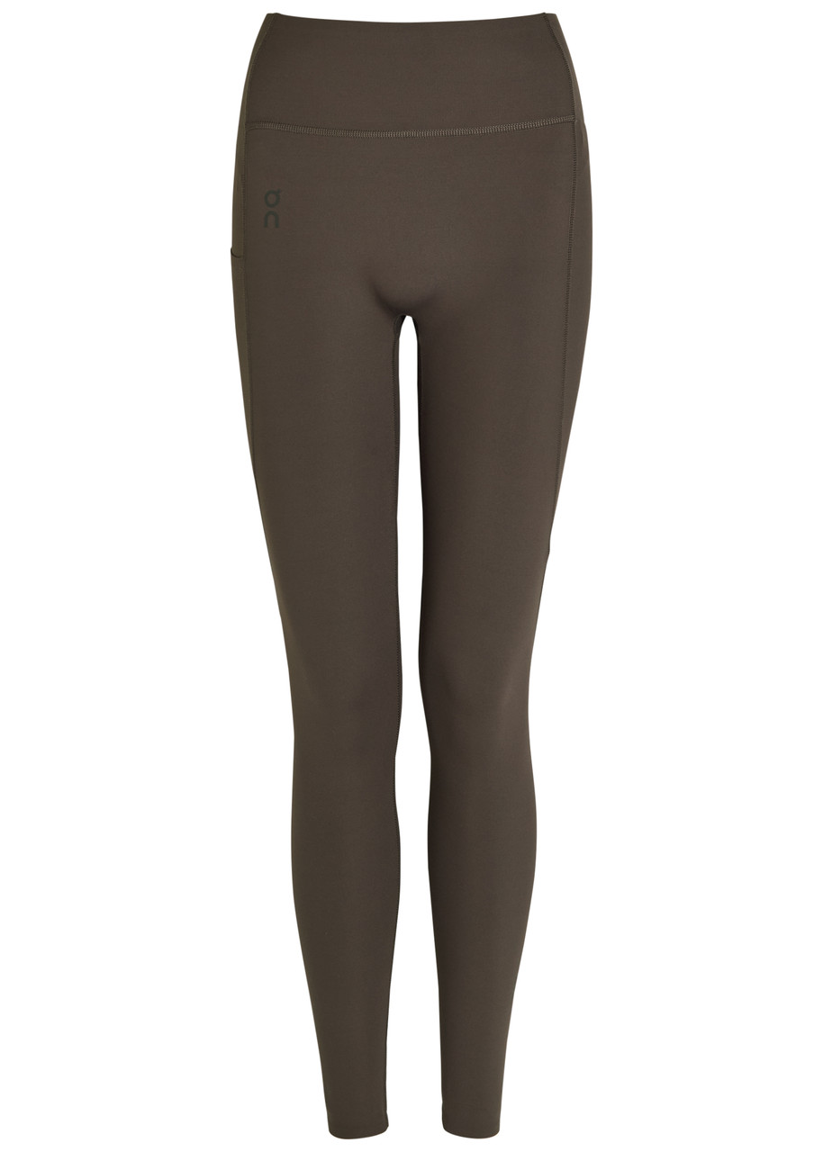 ON Studio Stretch-jersey Cropped Leggings - Brown - S (UK8-10 / S)