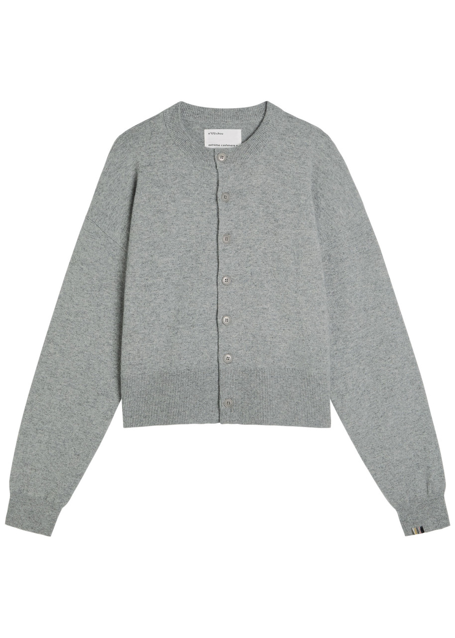 Extreme Cashmere N°170 Chou Cashmere-blend Cardigan - Grey - One Size
