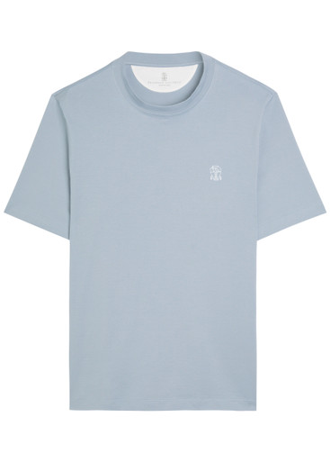 【新品定価13万】BRUNELLO CUCINELLI　半袖ニットシャツ BRUNELLO CUCINELLI Printed cotton T-shirt | Harvey Nichols