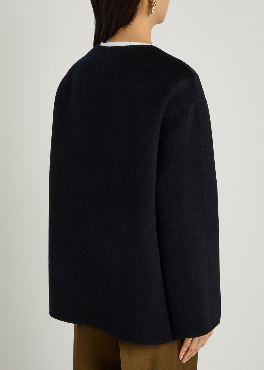  Rohe Wool And Cashmere-blend Jacket - Navy - 36 (uk8 / S) 