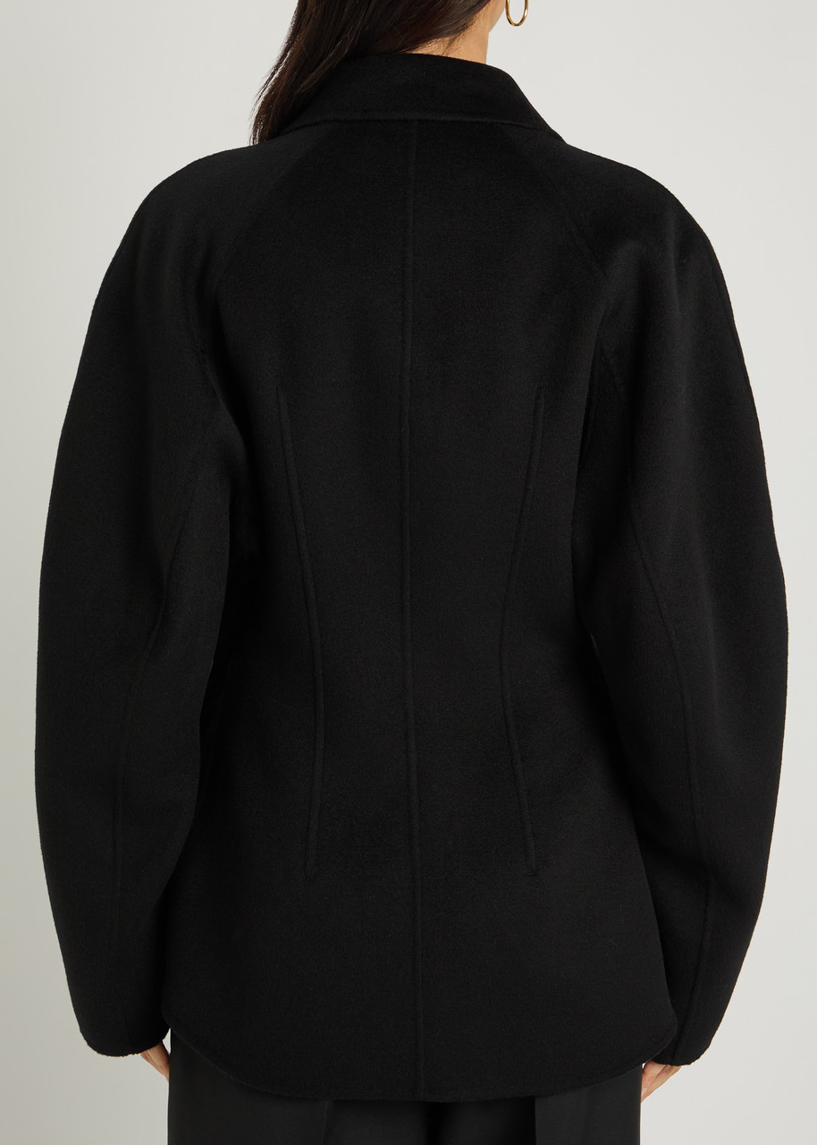  Rohe Sculpted Wool Jacket - Black - 38 (uk10 / S) 