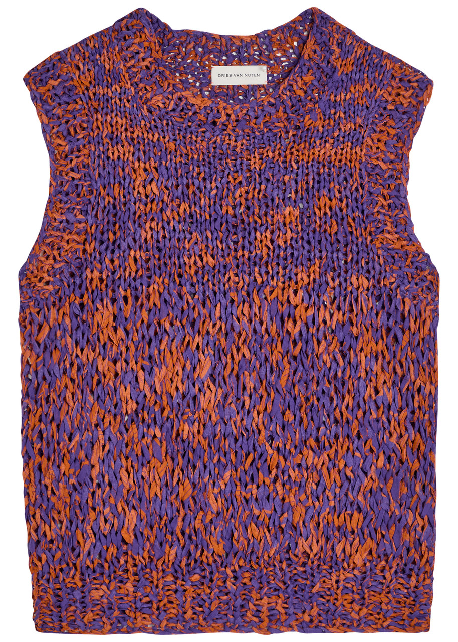 Dries Van Noten Tamou Cotton Vest - Orange - S (UK8-10 / S)