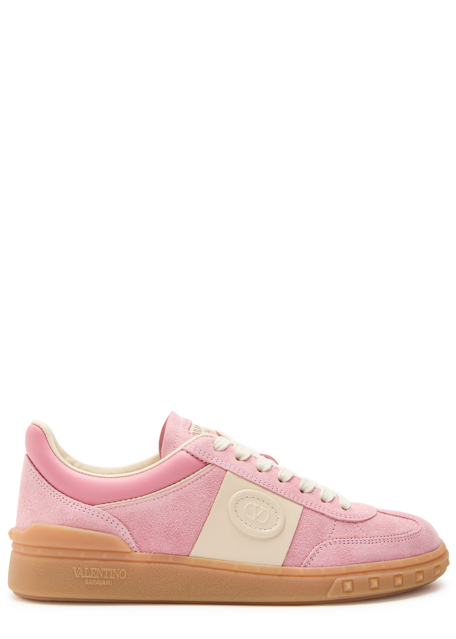 Valentino Garavani Upvillage Panelled Suede Sneakers - Pink - 40 (IT40 / UK7)