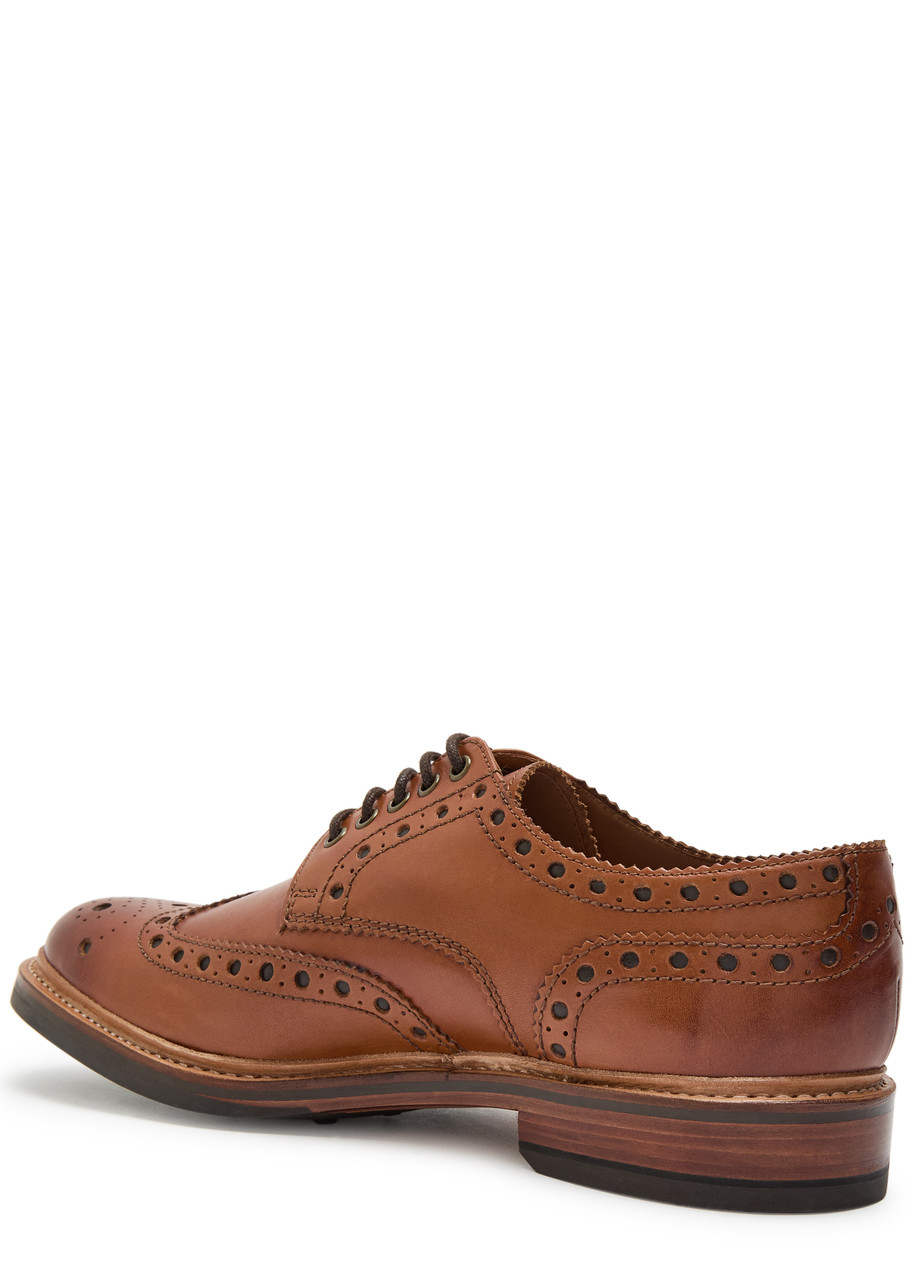  Grenson Archie Leather Brogues - Tan - 8 (it42 / Uk8) 