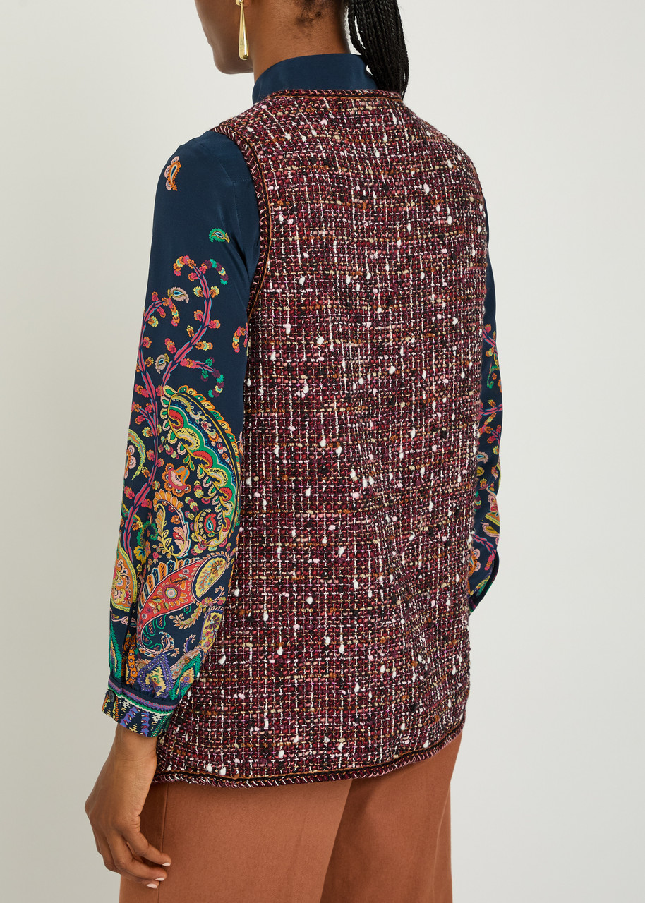  Etro Patterned Bouclé Gilet - Multicoloured 1 - 40 (uk8 / S) 