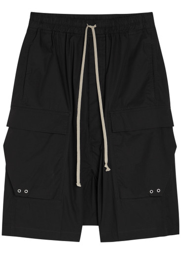RICK OWENS Cargo Pods cotton-poplin shorts | Harvey Nichols