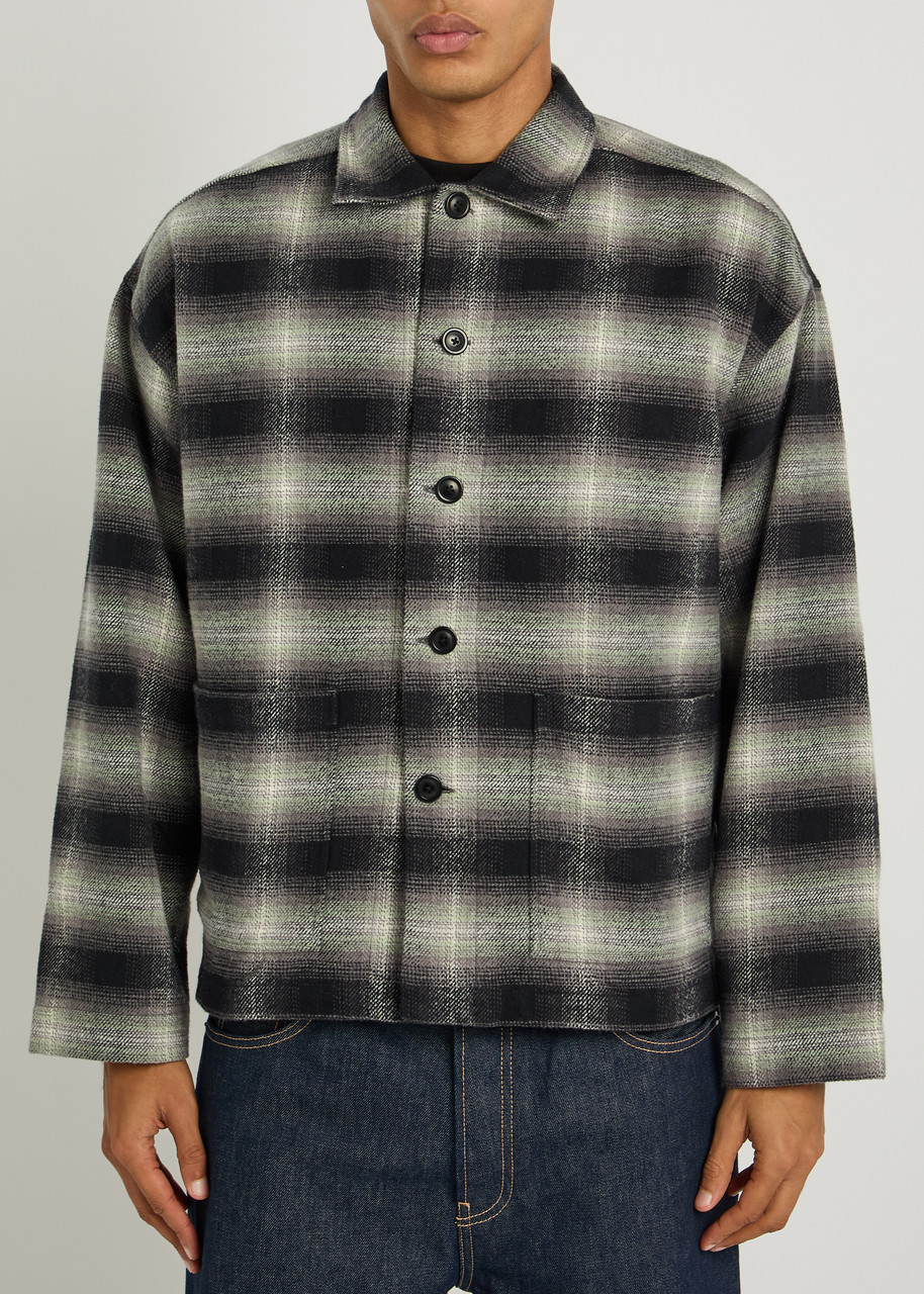  Ymc Pj Checked Cotton Shirt - Black - L 