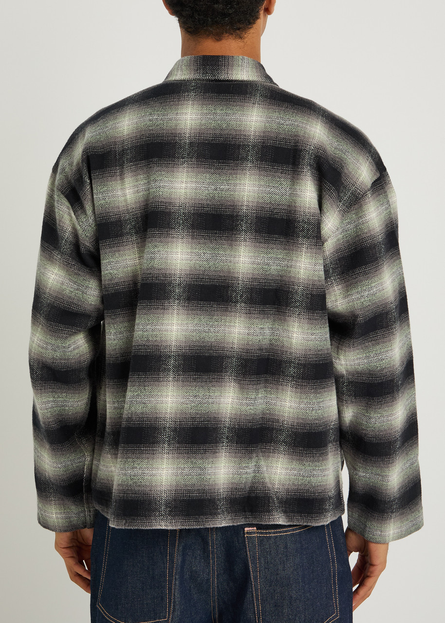  Ymc Pj Checked Cotton Shirt - Black - L 