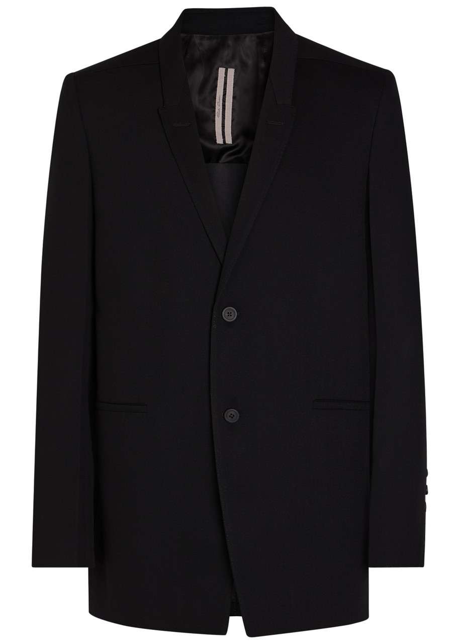 Rick Owens Concordian Wool Blazer - Black - 48 (IT48 / M)