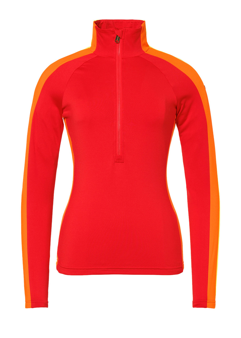 Goldbergh Fuoco Half-zip Stretch-jersey top - Red - S (UK8-10 / S)